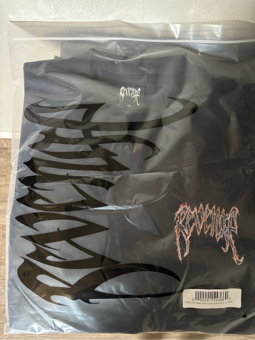 Revenge Clothing Black Graphic Short Sleeve Tee